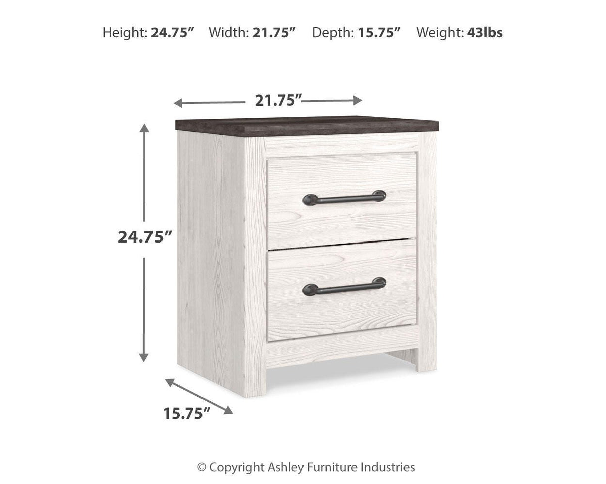 Gerridan King Panel Bed, Chest and 2 Nightstands