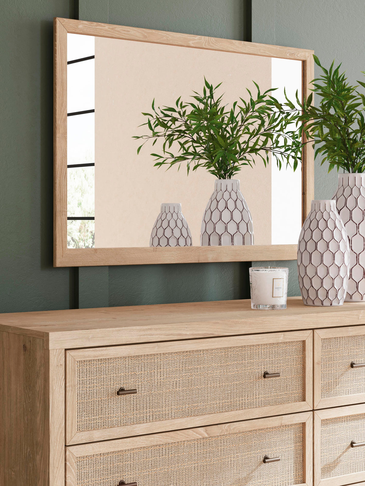 Cielden Queen Panel Bed, Dresser, Mirror and Nightstand