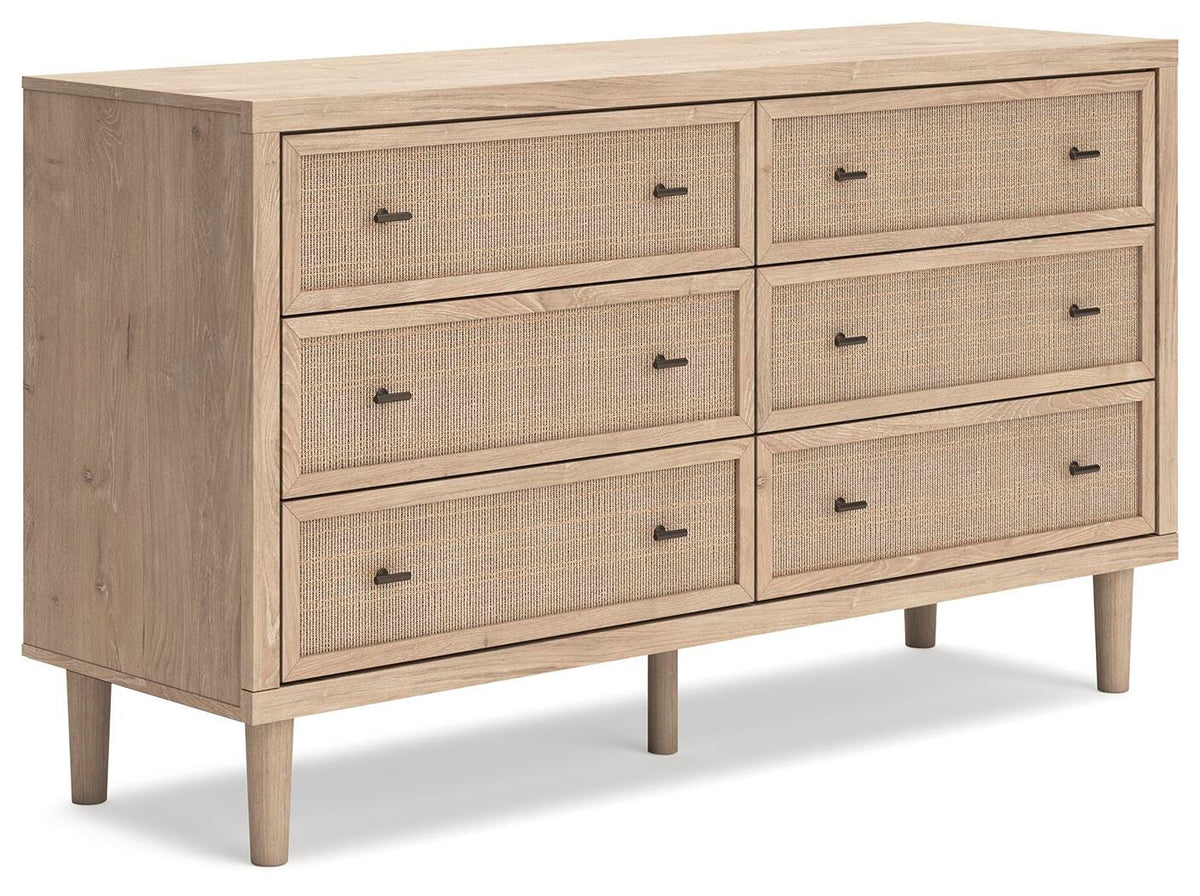 Cielden Queen Upholstered Bed, Dresser and 2 Nightstands