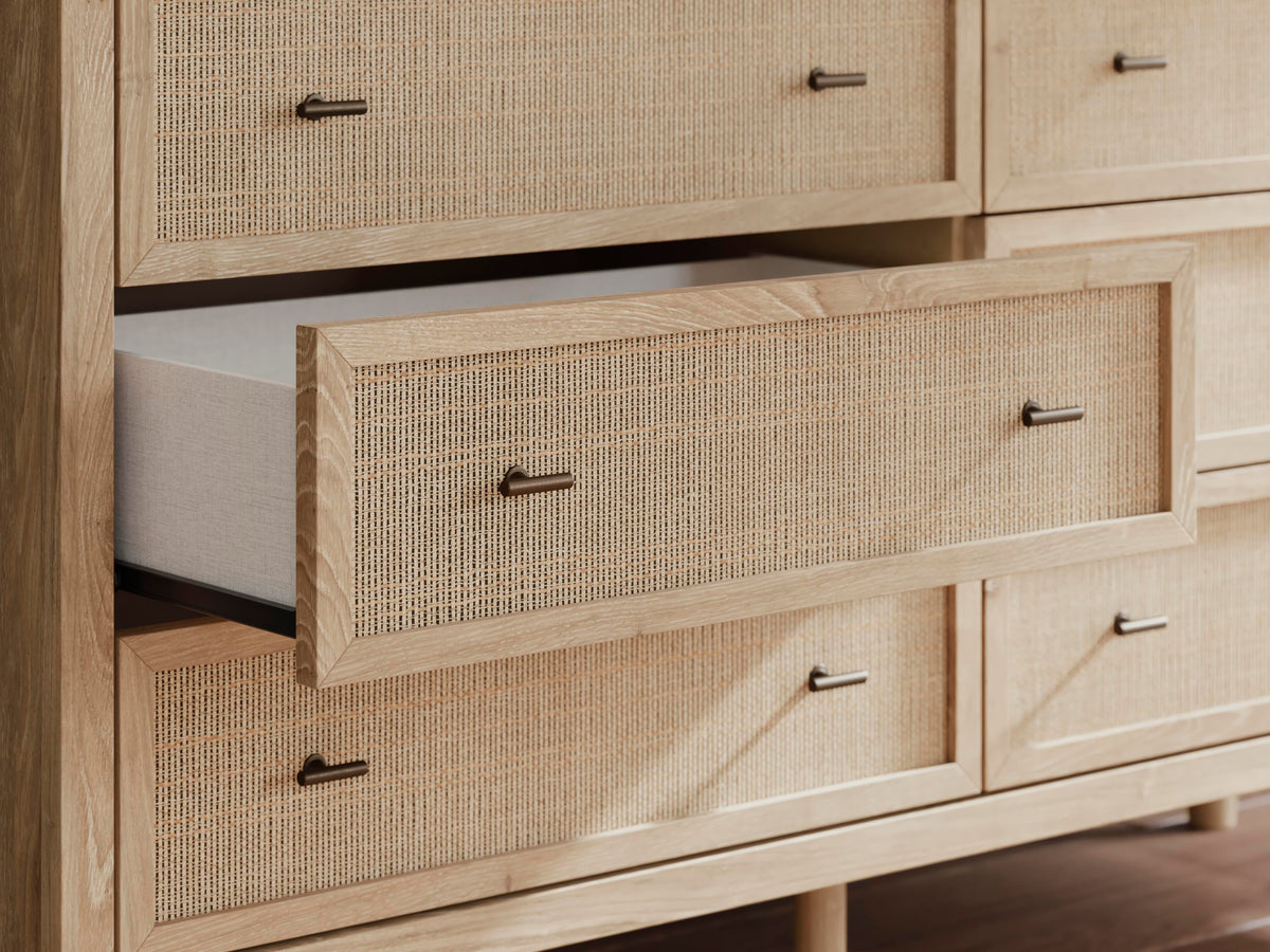 Cielden Queen Panel Bed, Dresser and Nightstand