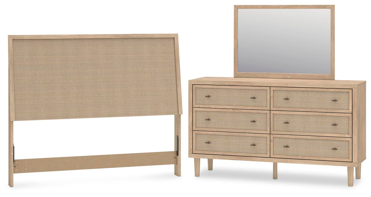 Cielden Queen Panel Headboard, Dresser and Mirror