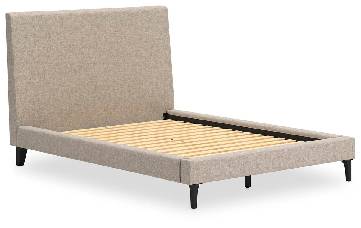 Cielden Full Upholstered Bed with Roll Slats