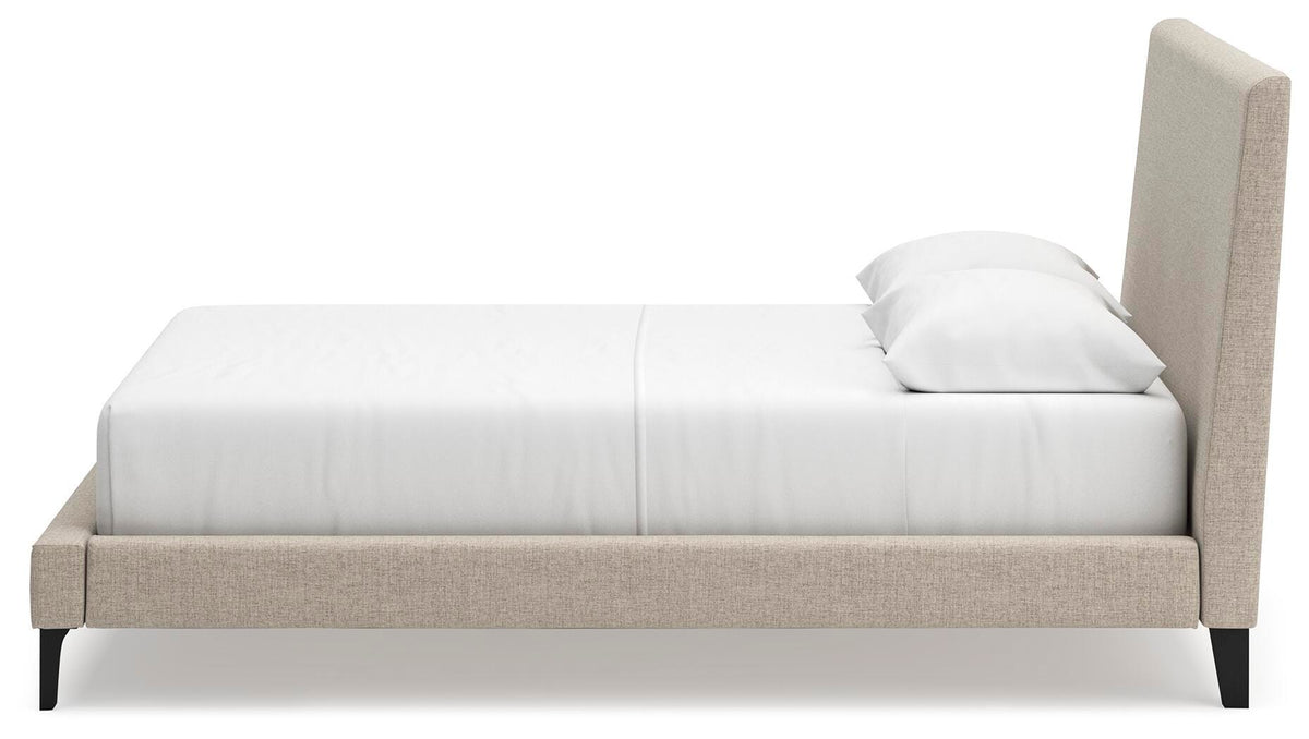 Cielden Queen Upholstered Bed, Dresser and Mirror