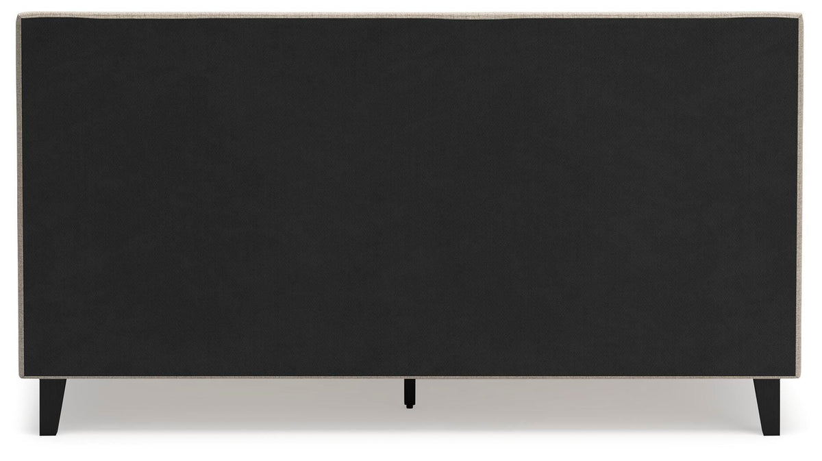 Cielden King Upholstered Bed with Roll Slats