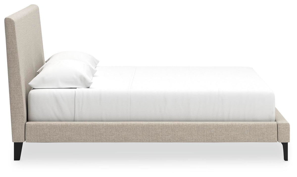 Cielden King Upholstered Bed with Roll Slats