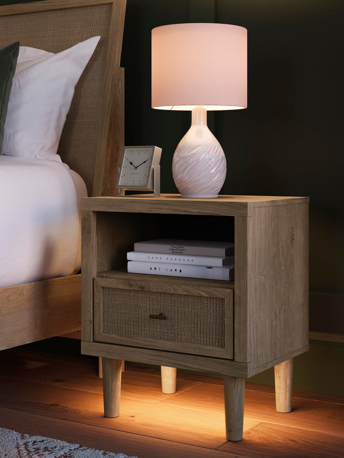 Cielden Queen Panel Bed, Dresser, Mirror and Nightstand