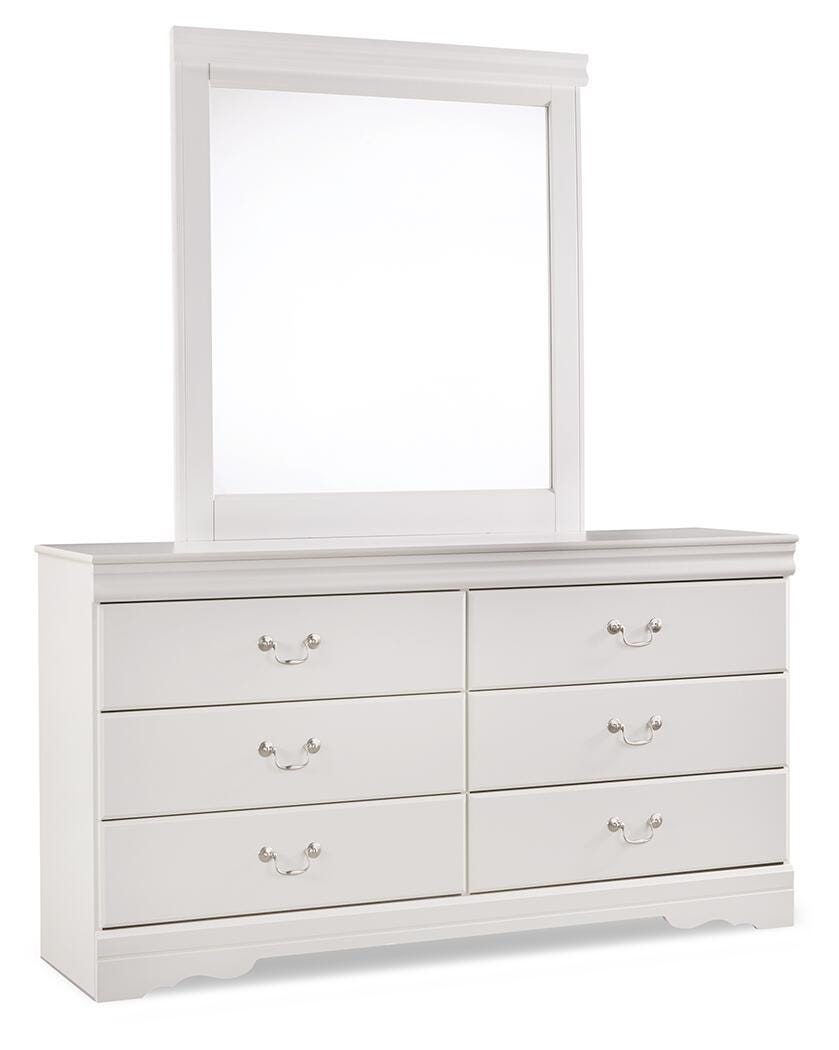 Anarasia Queen Sleigh Bed, Dresser and Mirror