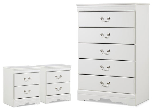 Anarasia Chest and 2 Nightstands