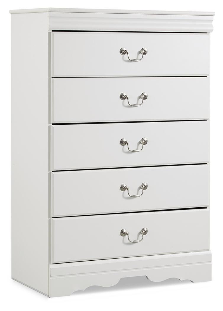 Anarasia Full Sleigh Bed, Chest and Nightstand