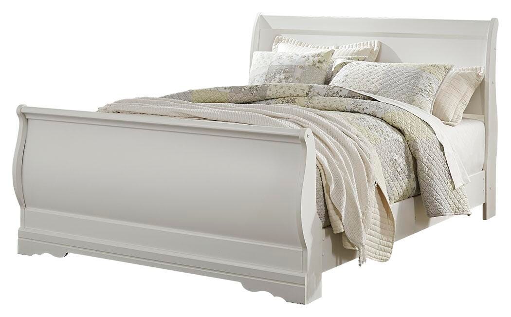 Anarasia Queen Sleigh Bed with Chest of Drawers and Nightstand