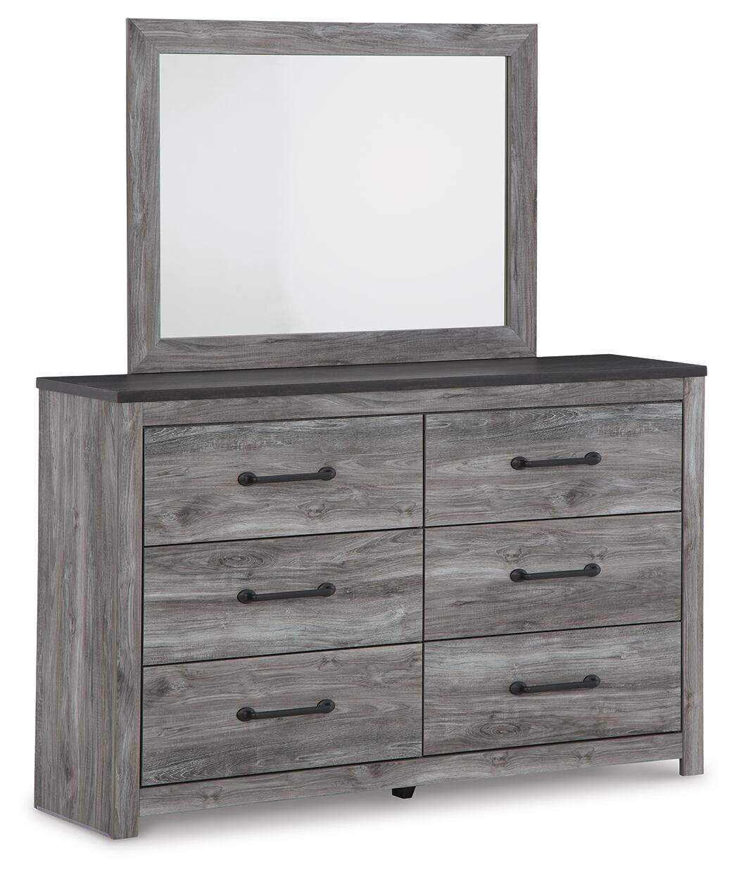 Bronyan King Panel Bed, Dresser, Mirror, Chest and 2 Nightstands