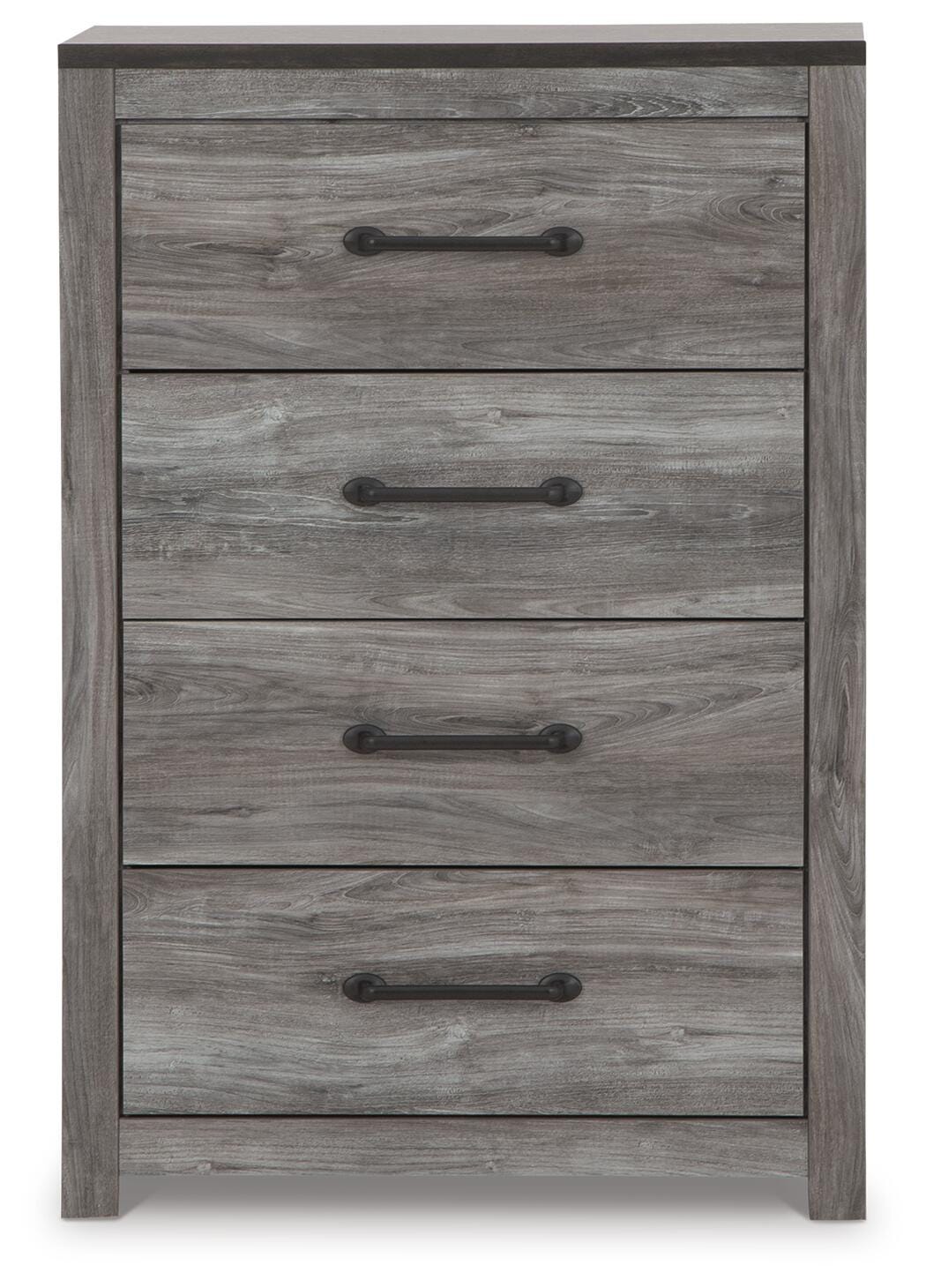 Bronyan King Panel Bed, Dresser, Mirror, Chest and 2 Nightstands