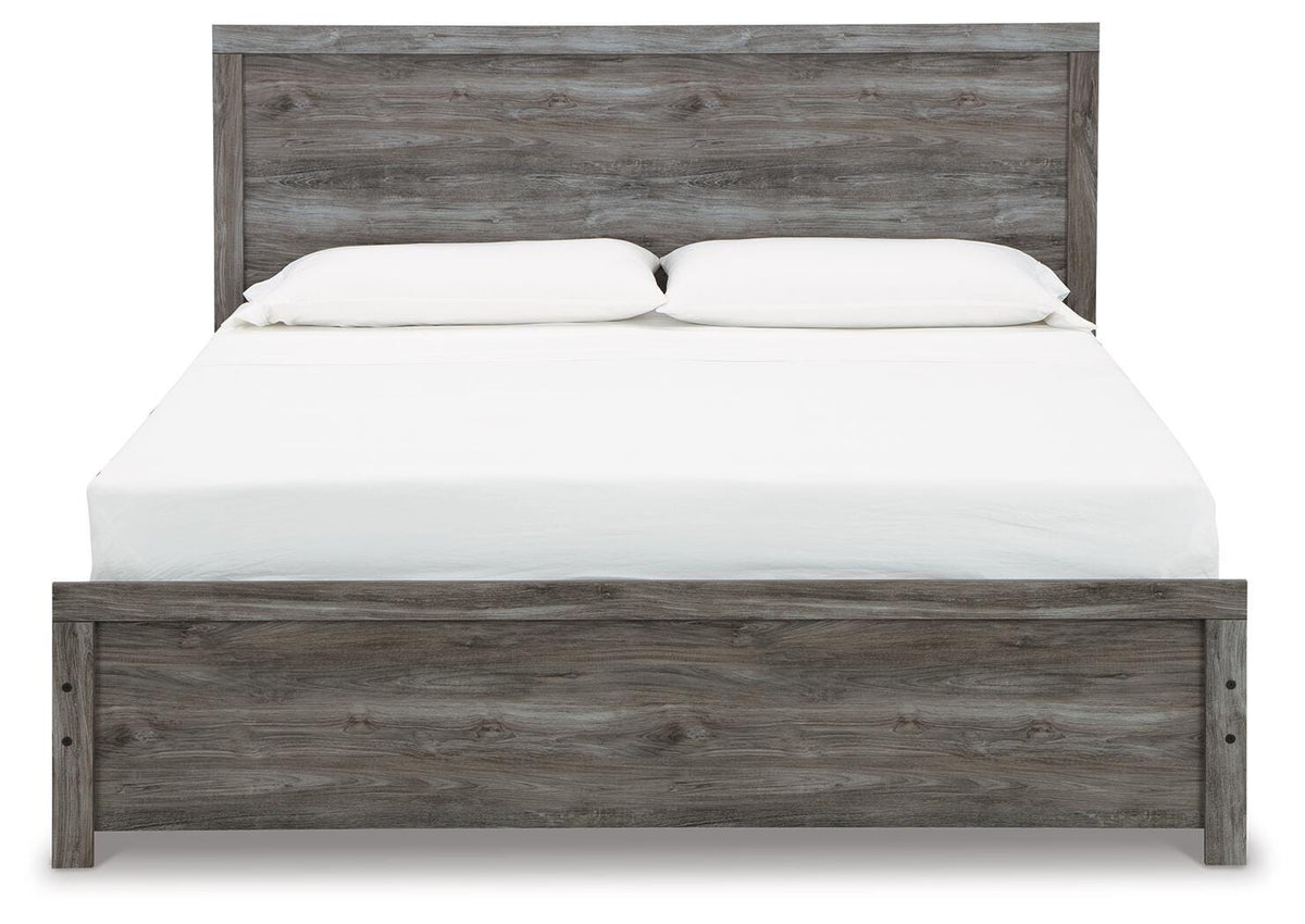 Bronyan King Panel Bed, Dresser, Mirror, Chest and 2 Nightstands