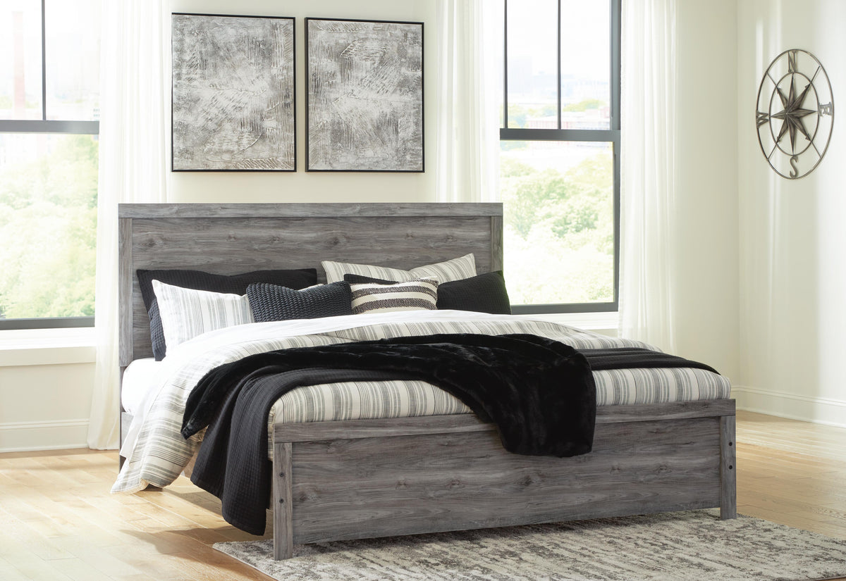 Bronyan King Panel Bed, Dresser, Mirror, Chest and 2 Nightstands