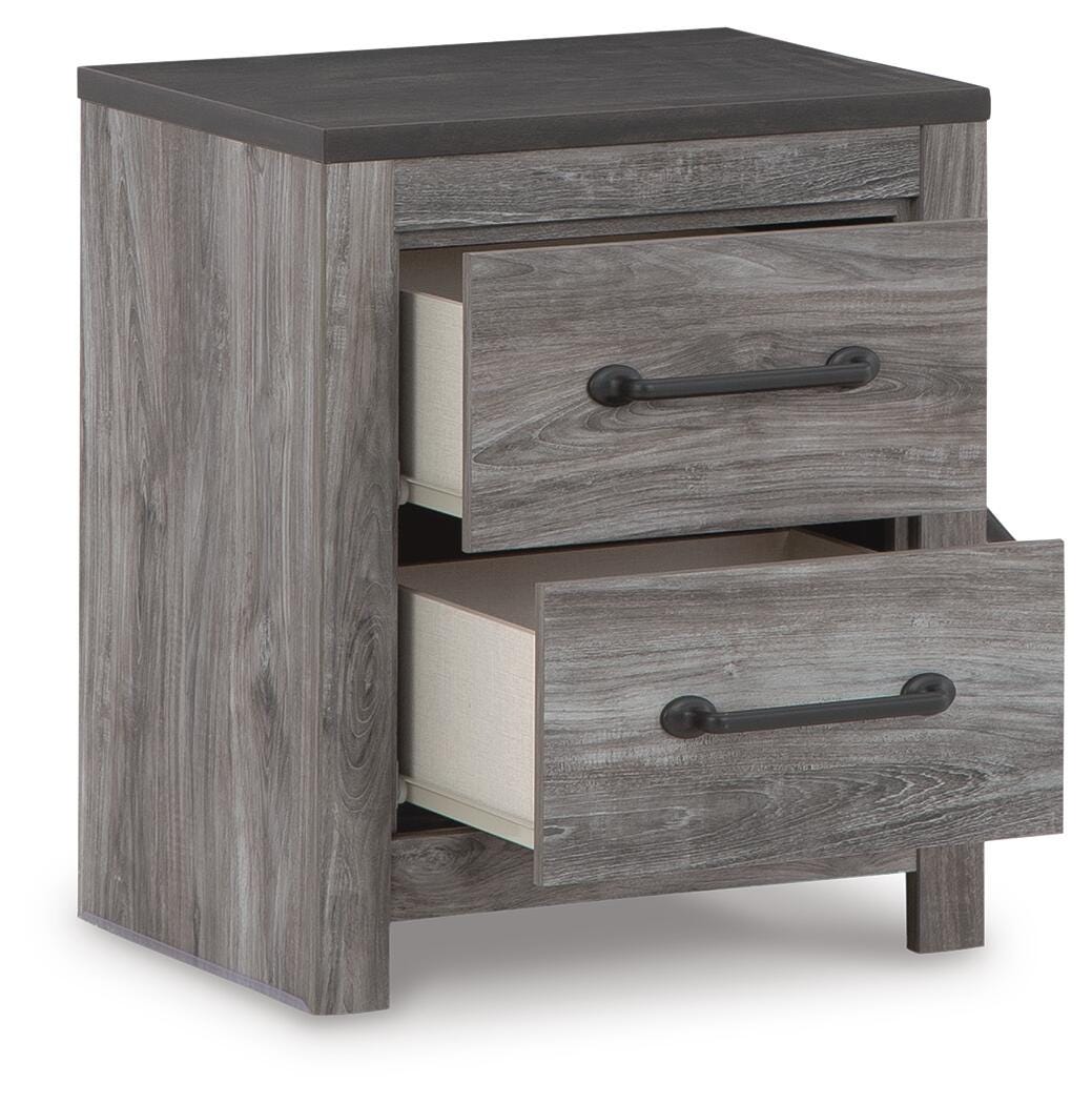 Bronyan King Panel Bed, Dresser, Mirror, Chest and 2 Nightstands