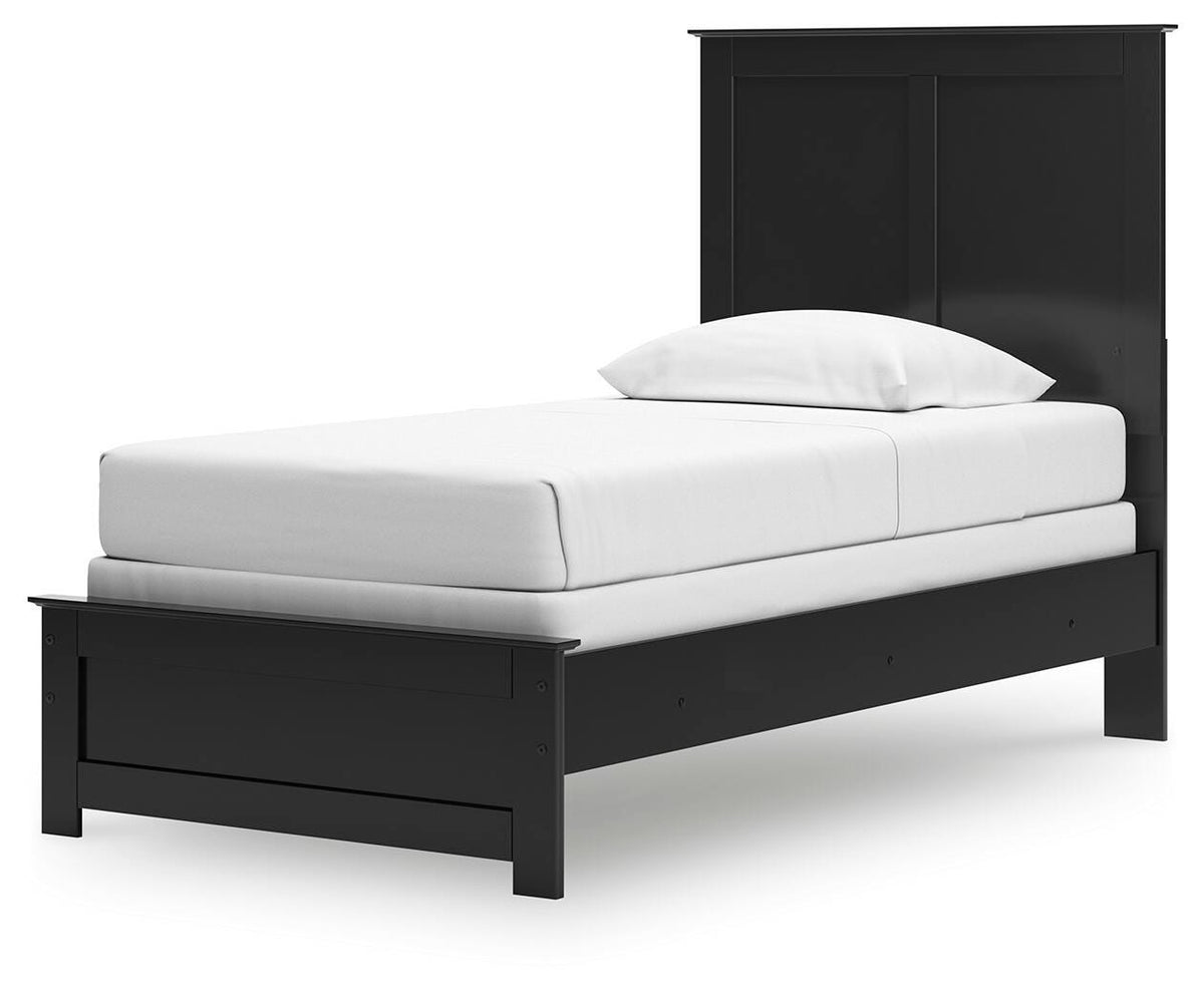 Maribel Twin Panel Bed, Dresser, Mirror and Nightstand