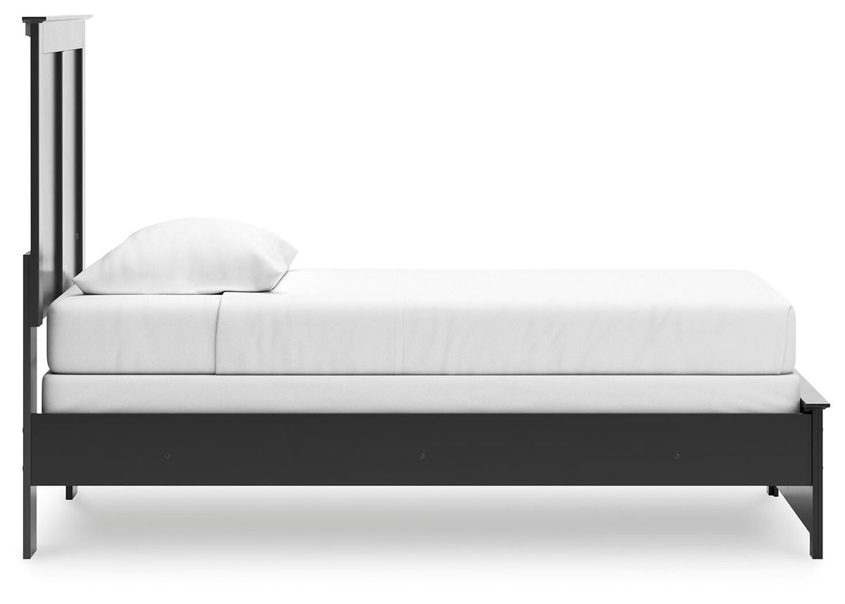 Maribel Twin Panel Bed, Dresser, Mirror and Nightstand