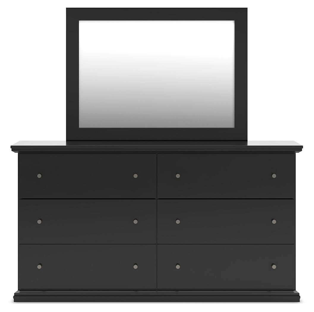 Maribel Queen Panel Bed, Dresser and Mirror