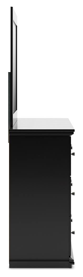 Maribel King Panel Bed, Dresser, Mirror and 2 Nightstands