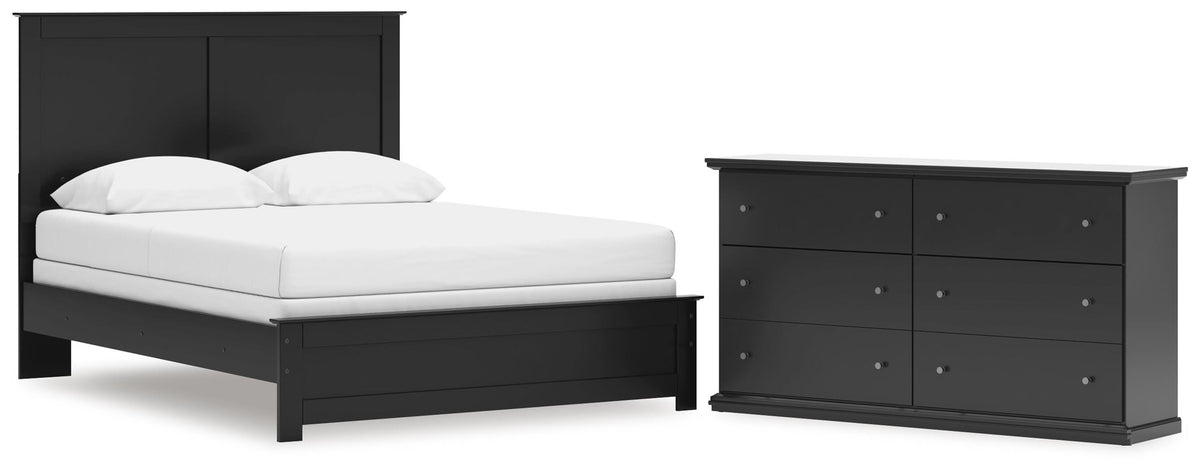 Maribel Queen Panel Bed and Dresser