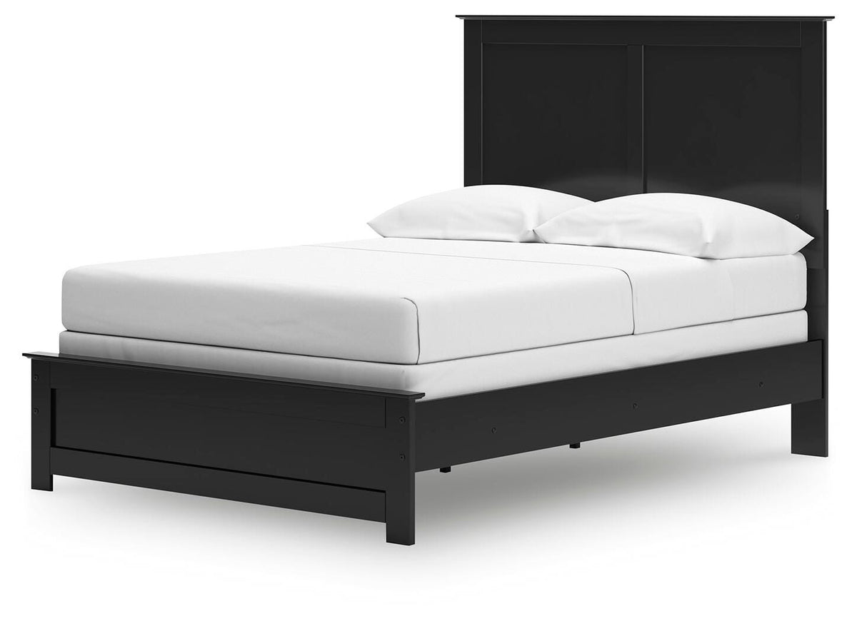 Maribel Full Panel Bed with Dresser, Mirror and 2 Nightstands