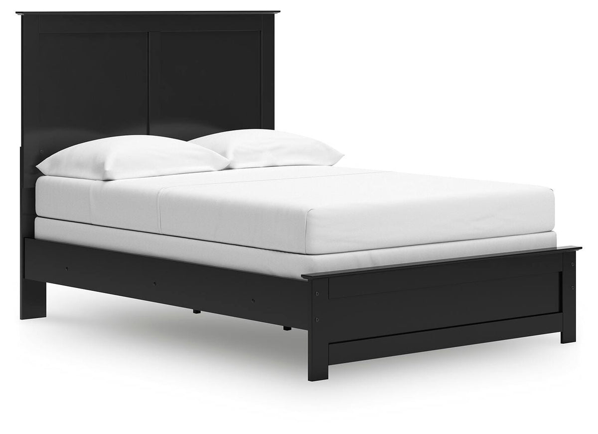 Maribel Full Panel Bed with Dresser, Mirror and 2 Nightstands