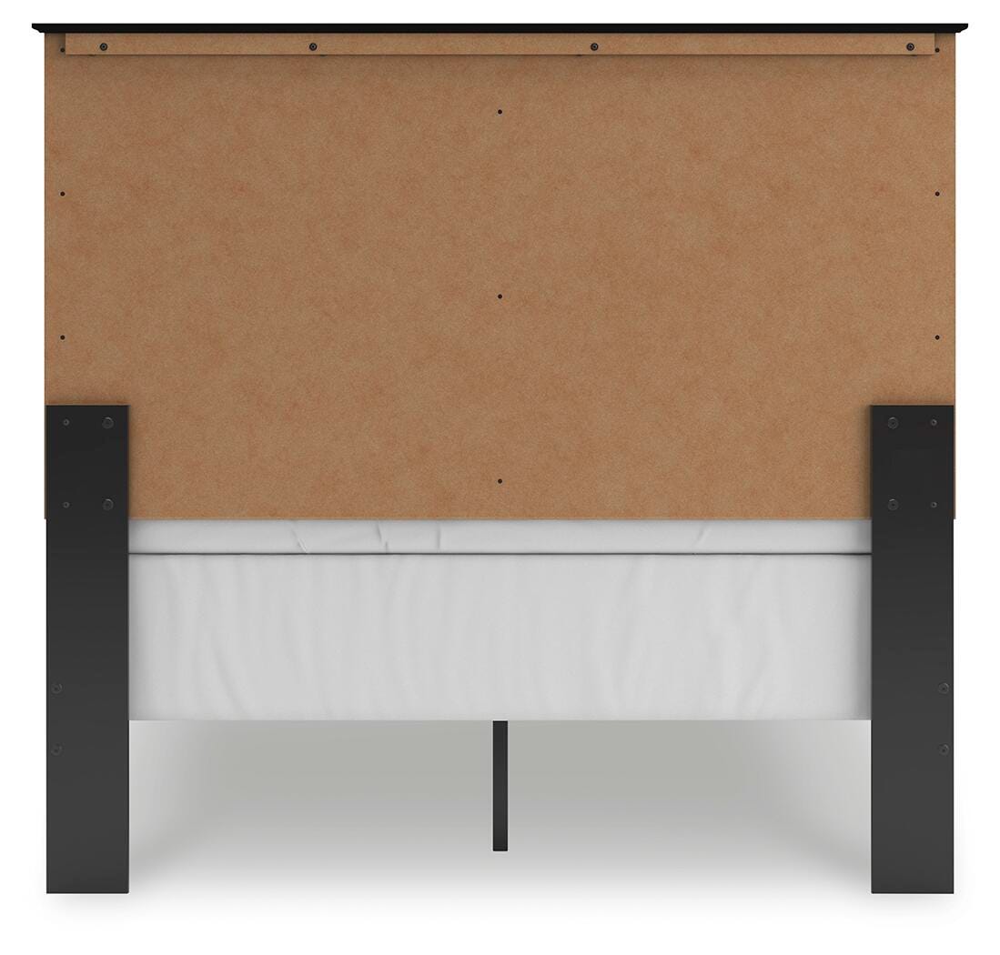 Maribel Full Panel Bed with Dresser, Mirror and 2 Nightstands