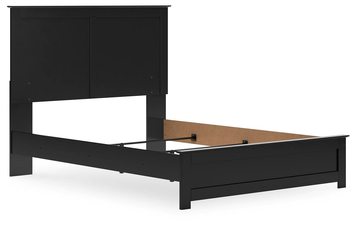 Maribel Queen Panel Bed with Dresser, Mirror and Nightstand