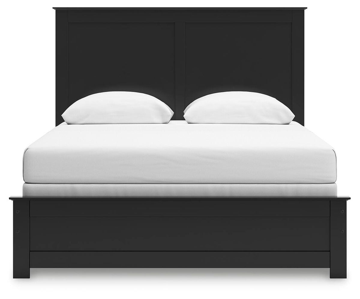 Maribel Queen Panel Bed with Dresser, Mirror and Nightstand