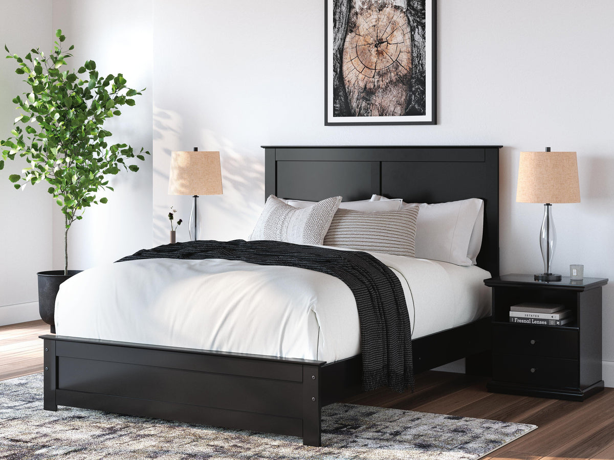 Maribel Queen Panel Bed, Dresser, Mirror, Chest and 2 Nightstands