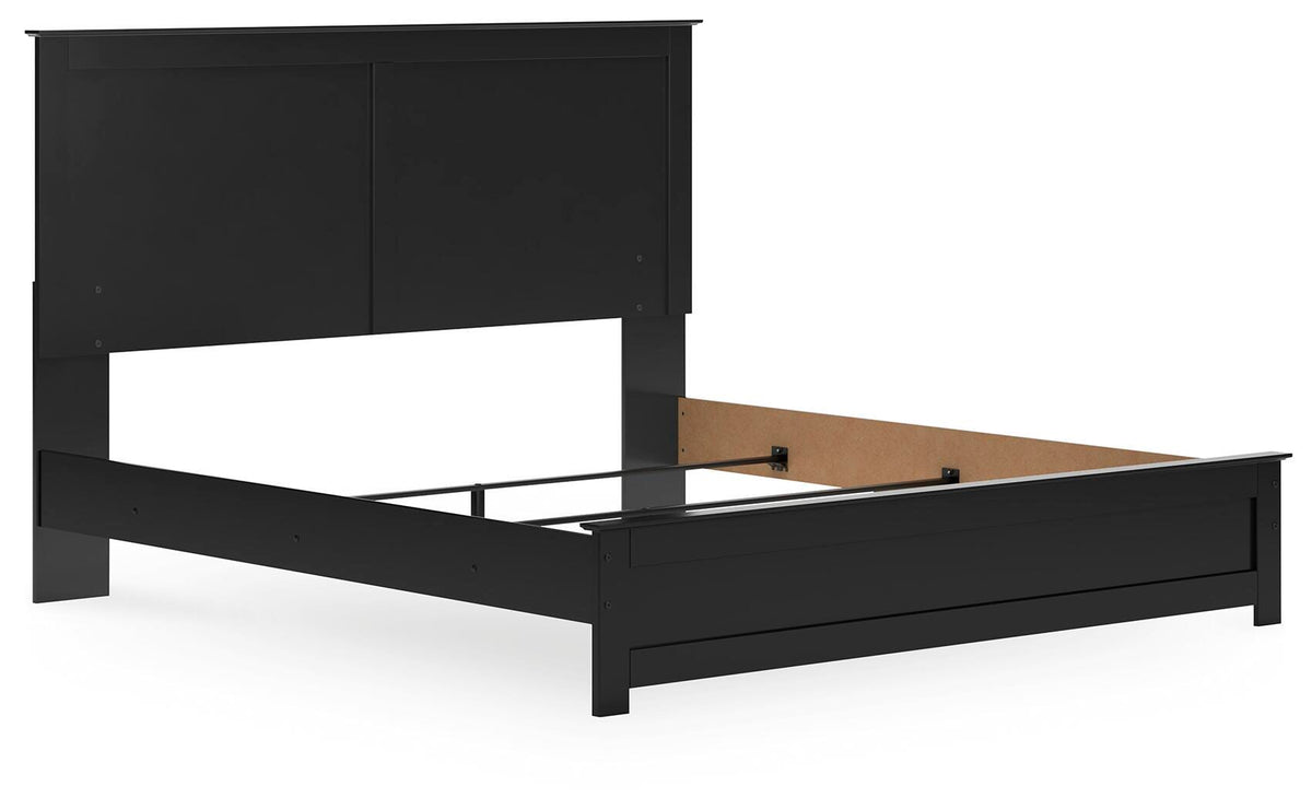 Maribel King Panel Bed with Dresser and Mirror