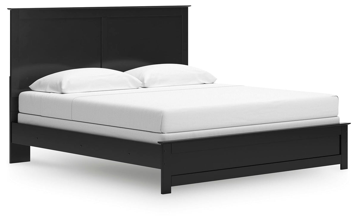Maribel King Panel Bed with Dresser and Mirror