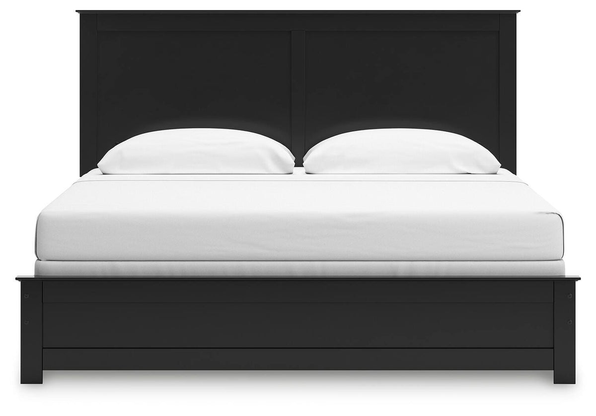 Maribel King Panel Bed, Dresser, Mirror, Chest, and 2 Nightstands