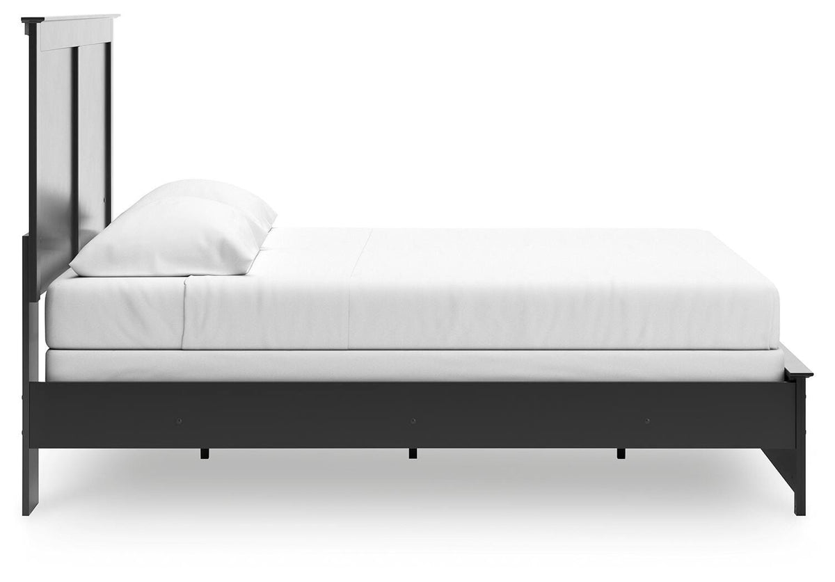 Maribel King Panel Bed with Dresser and Mirror