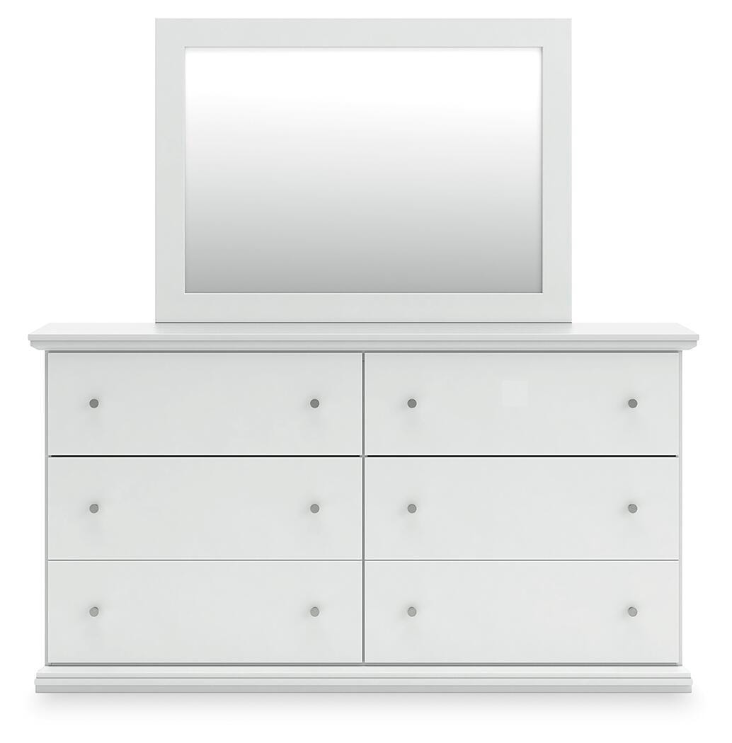 Bostwick Shoals King Panel Bed, Dresser, Mirror and Chest