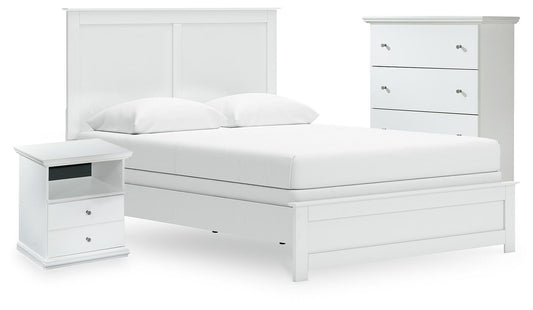 Bostwick Shoals Queen Panel Bed, Cheat and Nightstand