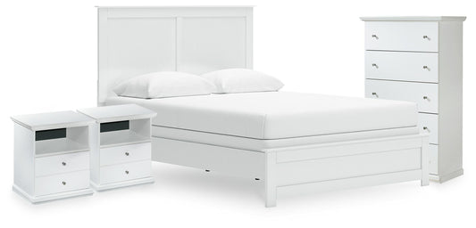 Bostwick Shoals Queen Panel Bed, Chest and 2 Nightstands