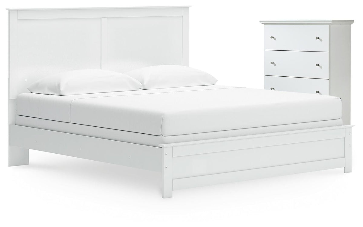 Bostwick Shoals King Panel Bed and Chest