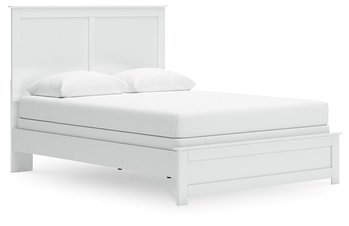 Bostwick Shoals Queen Panel Bed with Mirrored Dresser, Chest and 2 Nightstands