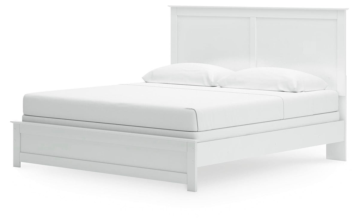 Bostwick Shoals King Panel Bed, Dresser, Mirror, Chest and 2 Nightstands