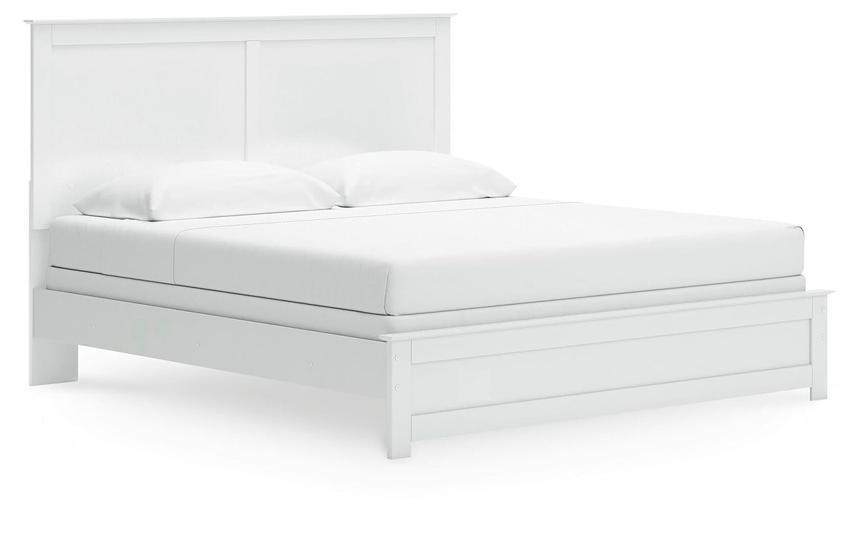 Bostwick Shoals King Panel Bed, Dresser, Mirror, Chest and 2 Nightstands