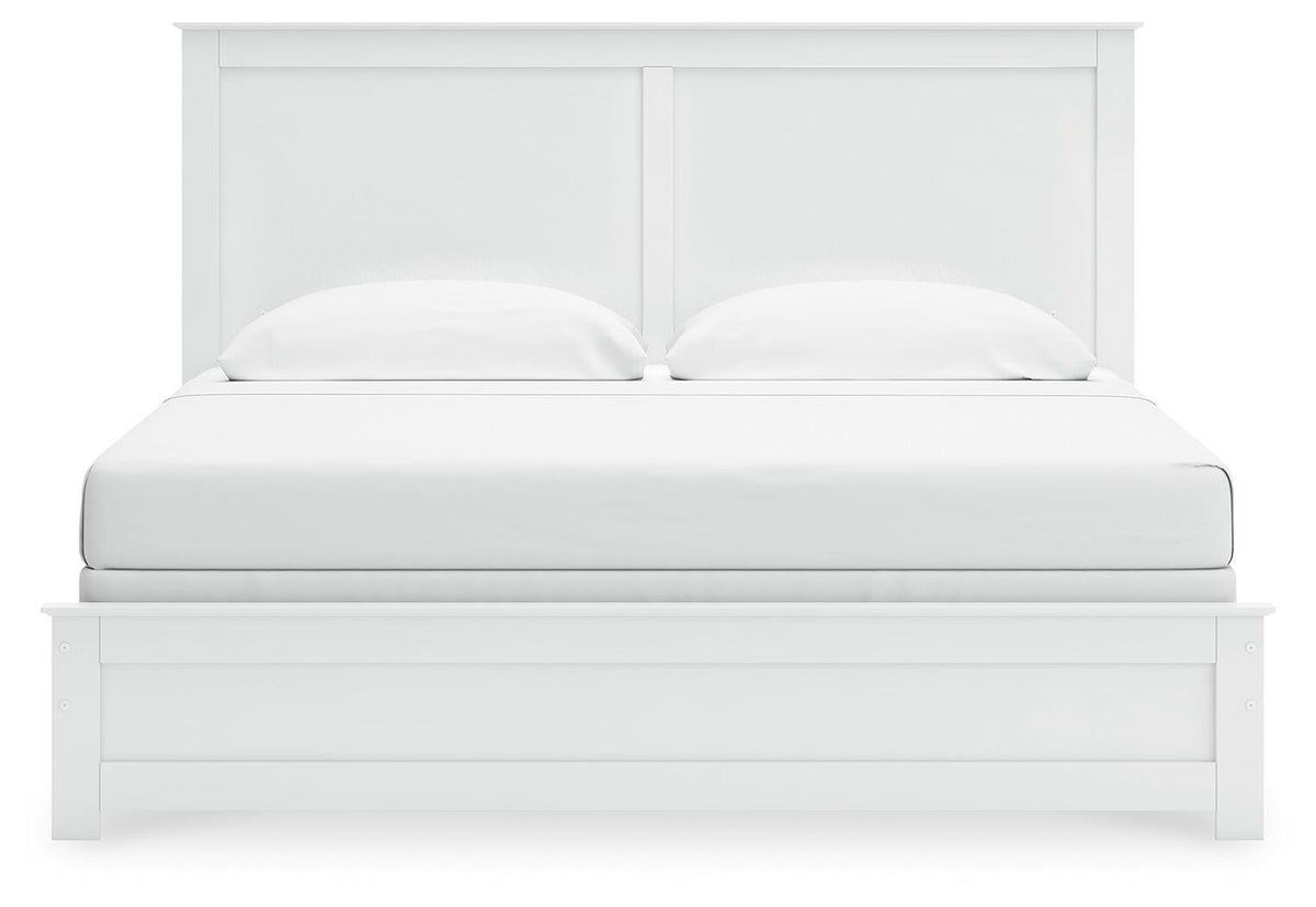 Bostwick Shoals King Panel Bed, Dresser, Mirror, Chest and 2 Nightstands