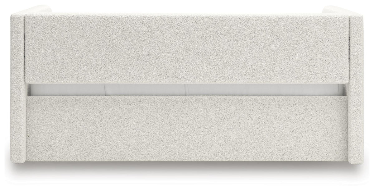 Arloster Full Upholstered Day Bed, Dresser and Mirror
