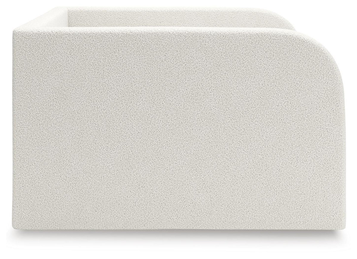Arloster Full Upholstered Day Bed, Dresser and Mirror