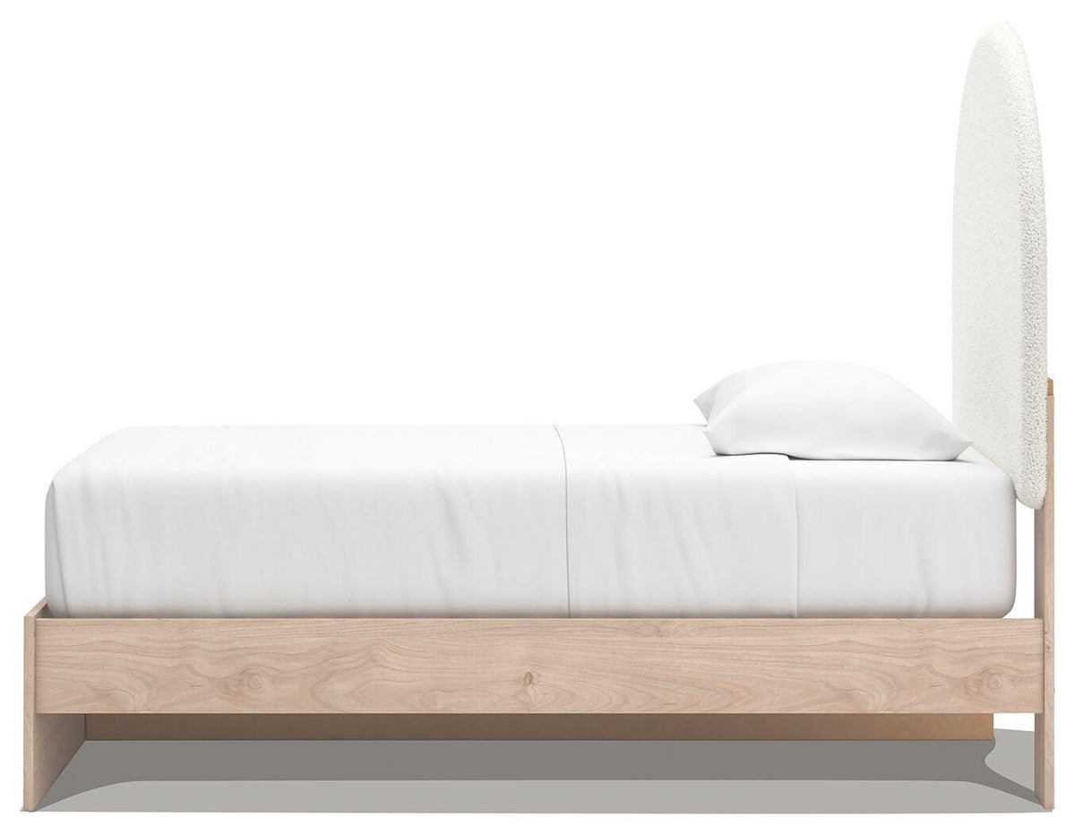 Arloster Twin Upholstered Panel Bed with Storage