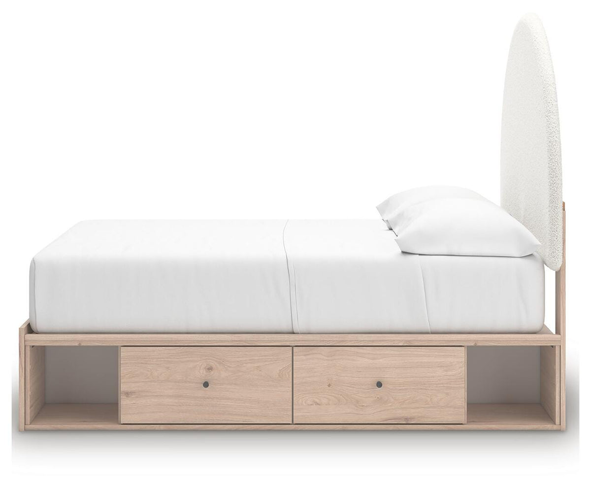 Arloster Full Upholstered Panel Bed with Storage