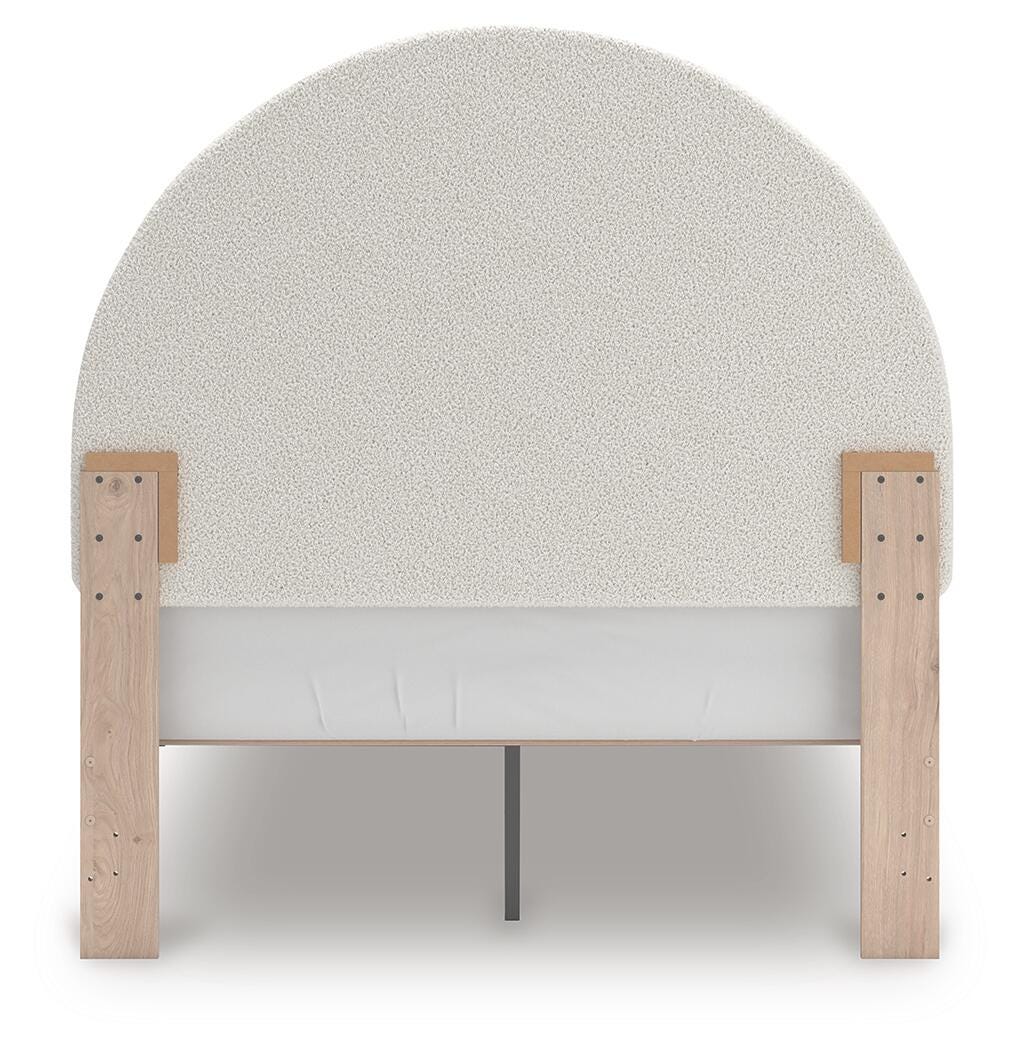 Arloster Full Upholstered Panel Bed, Dresser and Mirror