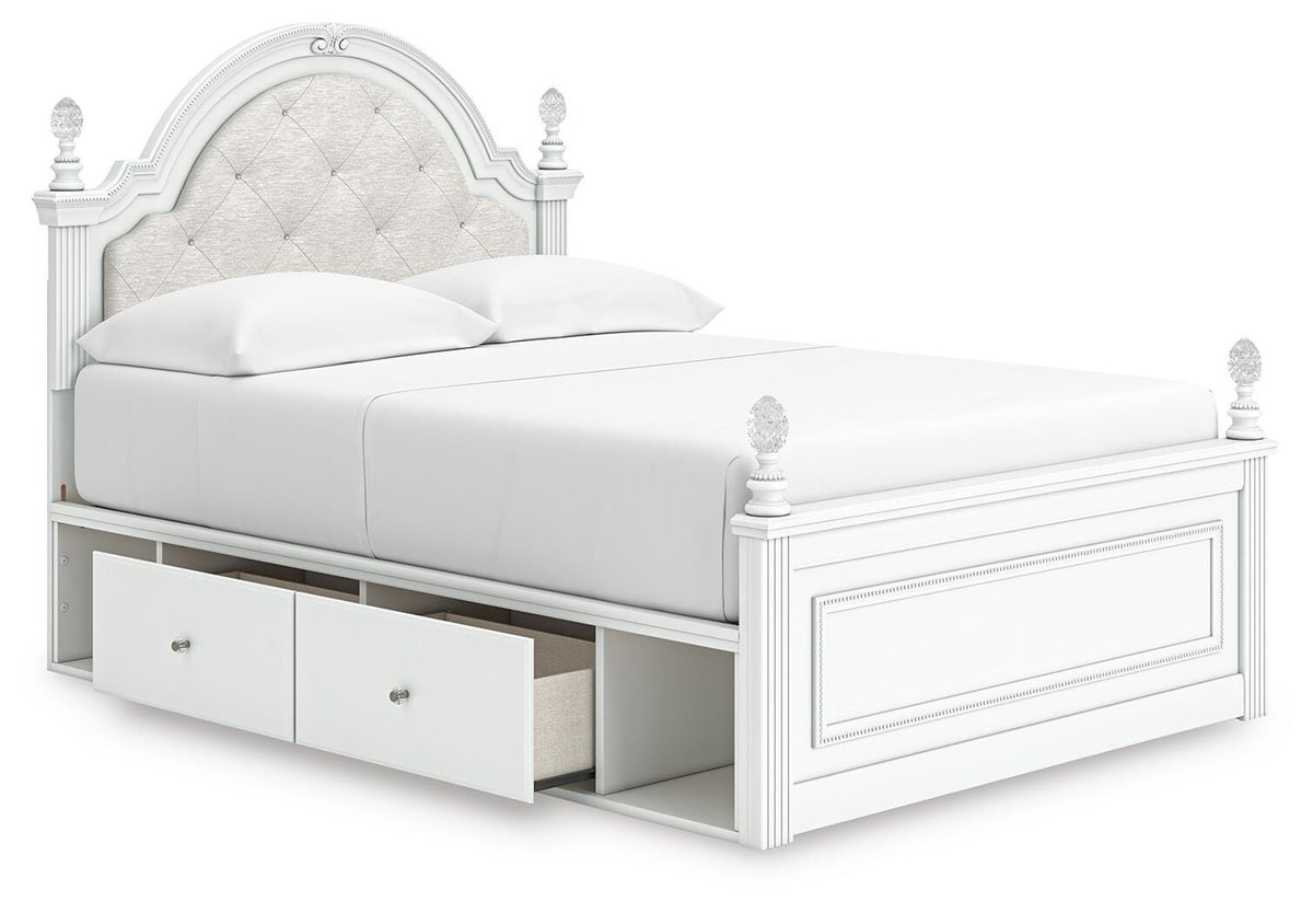 Kozlani Full Upholstered Panel Bed with Storage