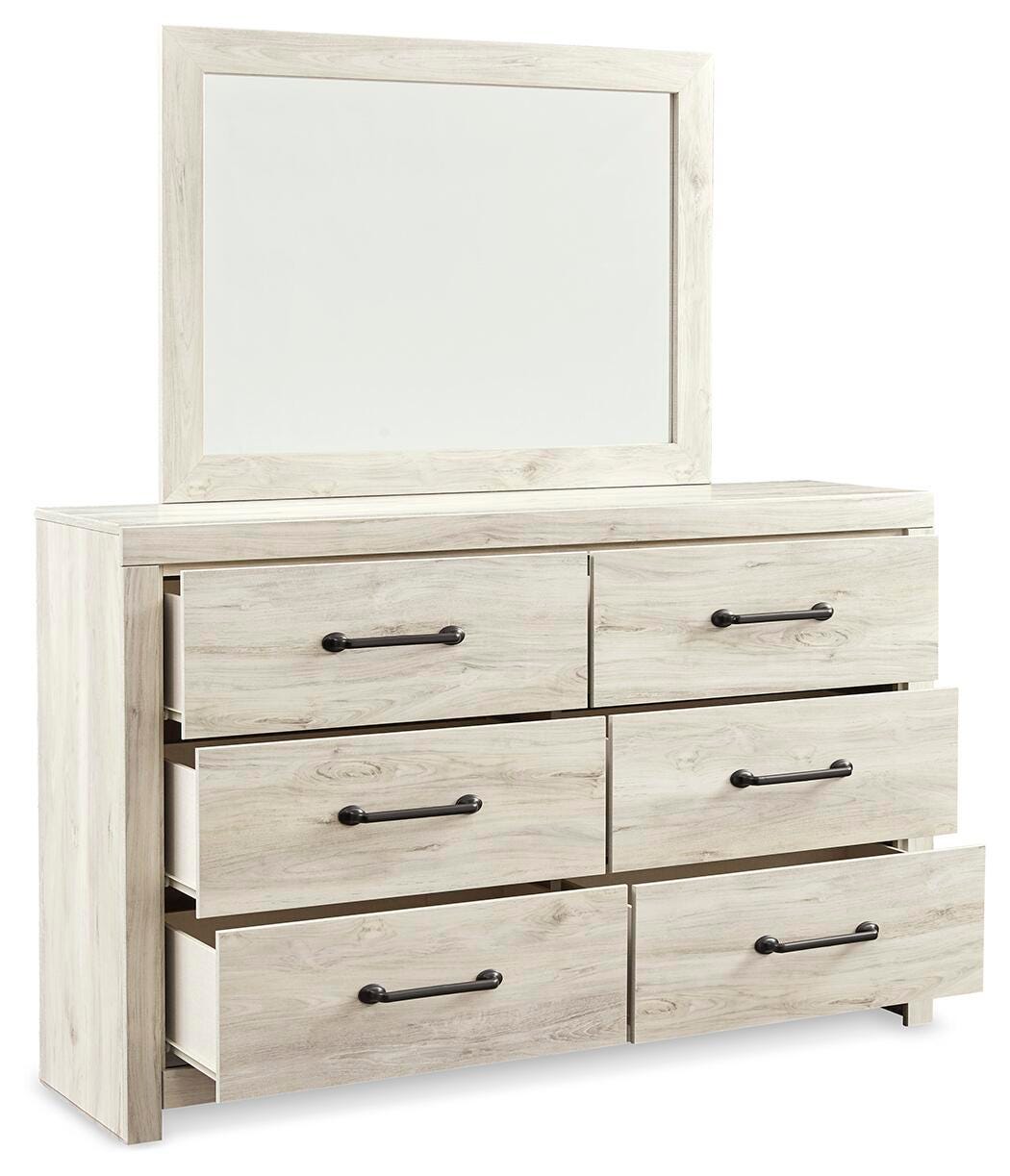 Cambeck King Panel Bed with Storage, Dresser, Mirror, Chest and 2 Nightstands