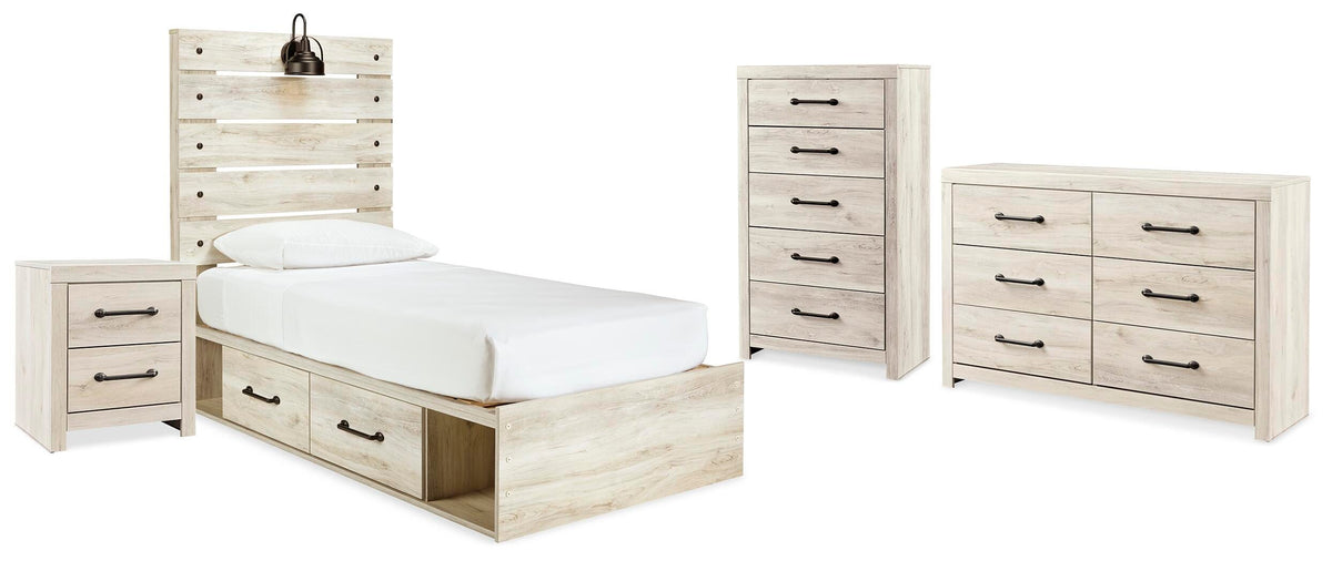 Cambeck Twin Panel Bed, Dresser, Chest and Nightstand